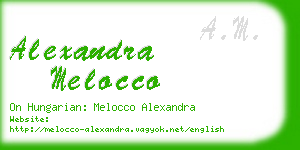 alexandra melocco business card